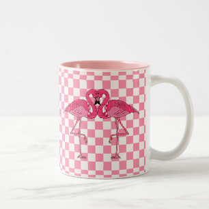 Flamingos Two-Tone Coffee Mug