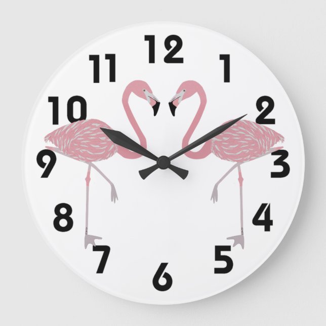 Flamingos Wall Clock (Front)