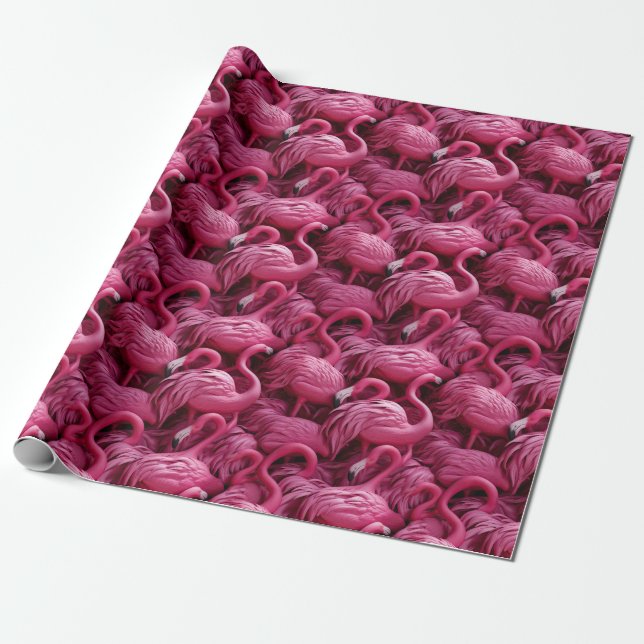 Flamingos Wrapping Paper (Unrolled)
