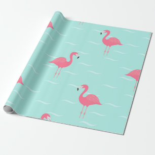 Flamingos wrapping paper