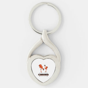 Flamingoween - Halloween Key Ring