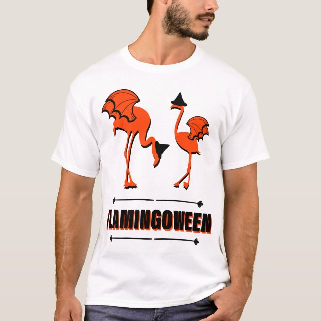 Flamingoween - Halloween T-Shirt (Front)