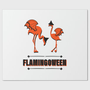 Flamingoween - Halloween Wrapping Paper