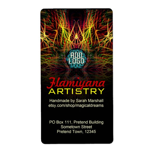 Flamiyana Artistry Geometric Art Label (Front)