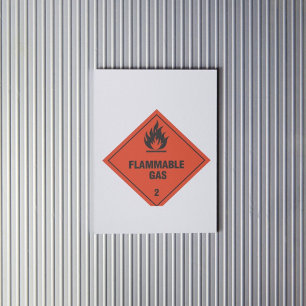 Flammable Gas 2 Label