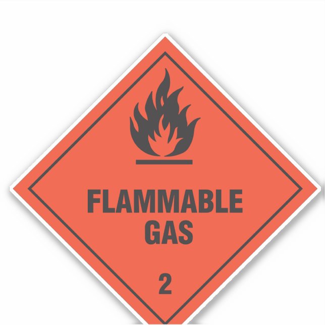 Flammable Gas 2 Label (Front)