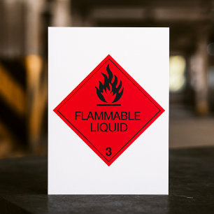 Flammable Liquid Invitations