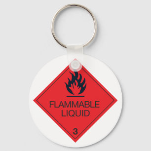 Flammable Liquid Keychain