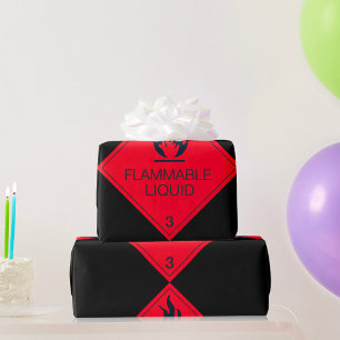Flammable Liquid Wrapping Paper