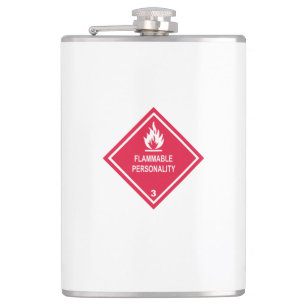 Flammable Personality Hip Flask