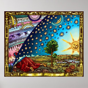 Flammarion Dome "Flat Earth" Poster Image
