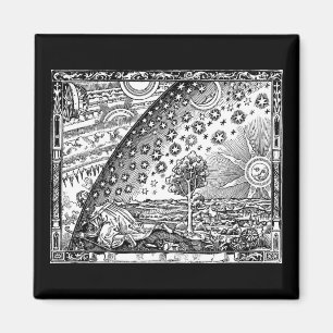 Flammarion Dome Woodcut Engraving Magnet