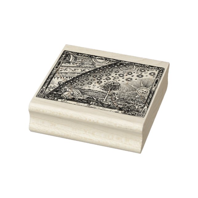 Flammarion Dome Woodcut Engraving Rubber Stamp (Stamp)