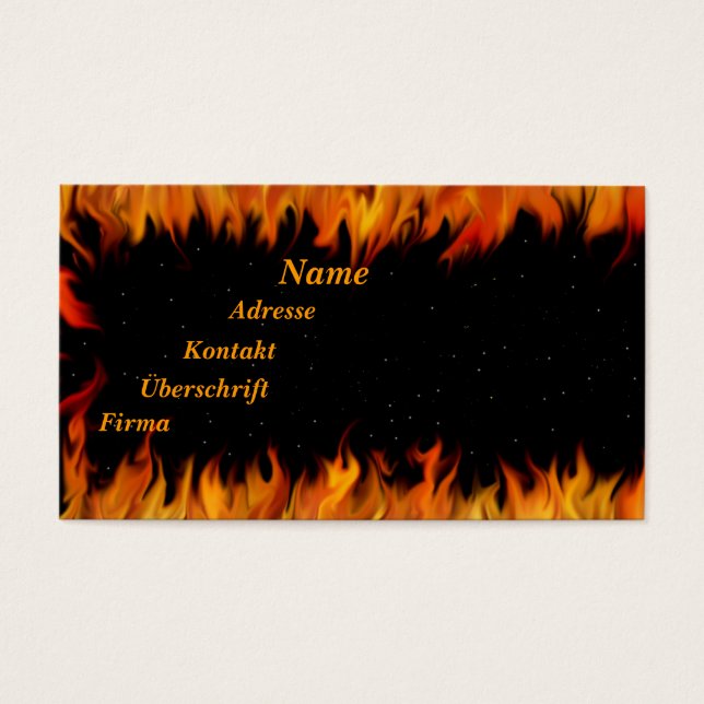 Flammen am Sternenhimmel (Front)