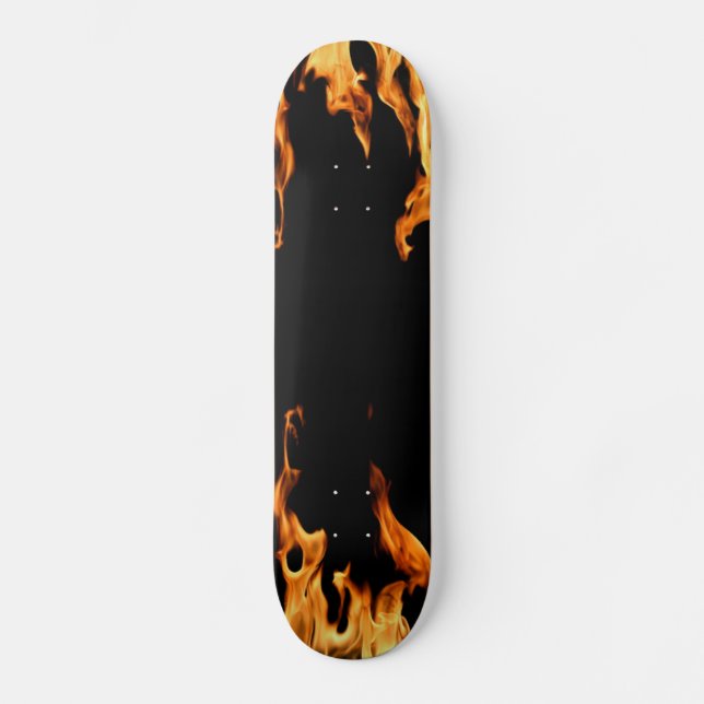 Flammen – Flamme – Flame – Flames – Feuer – Fire S Skateboard (Front)