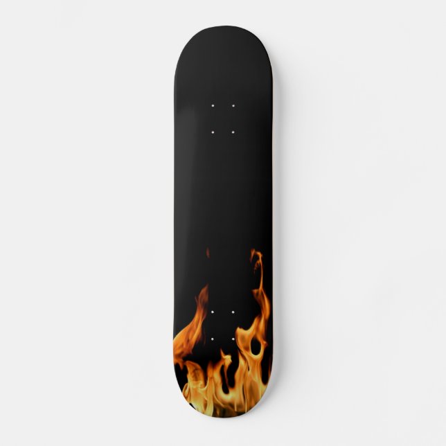 Flammen – Flamme – Flame – Flames – Feuer – Fire S Skateboard (Front)