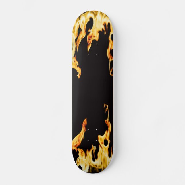 Flammen – Flamme – Flame – Flames – Feuer – Fire S Skateboard (Front)