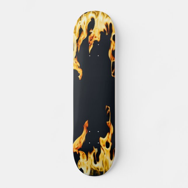 Flammen – Flamme – Flame – Flames – Feuer – Fire S Skateboard (Front)