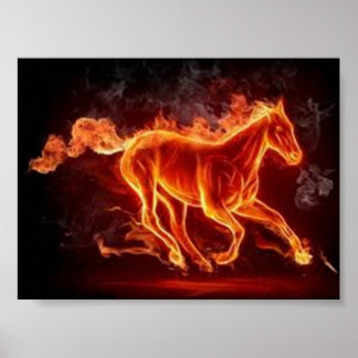 Flamming Horse Value Poster