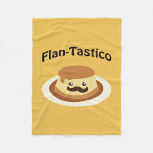 Flan-Tastico! Cute Flan Fleece Blanket