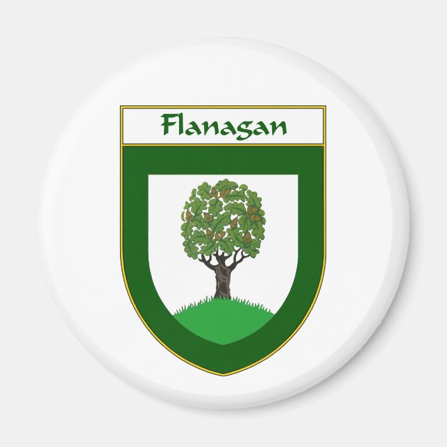 Flanagan Coat of Arms/Family Crest Magnet (Front)