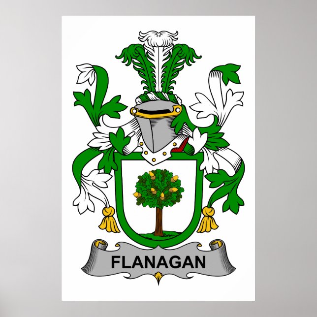 Flanagan Family Crest Poster (Front)