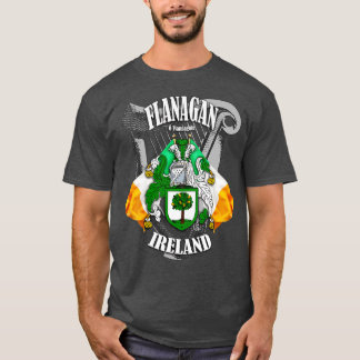 Flanagan Family Name English and Irish T-Shirt