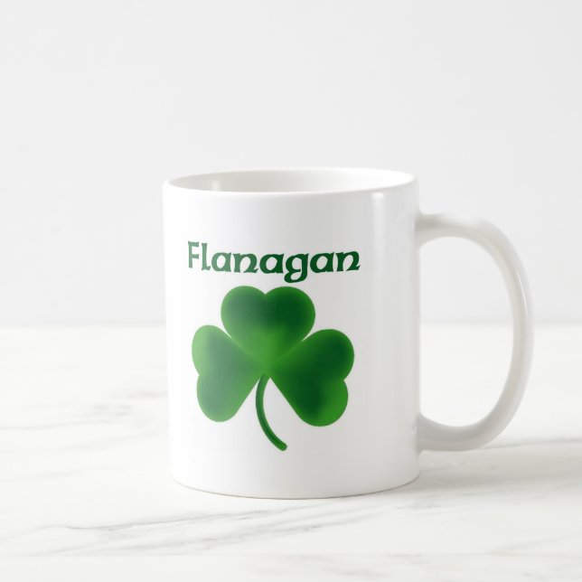 Flanagan Shamrock Coffee Mug (Right)
