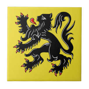Flanders (Belgium) Flag Tile