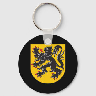 Flanders Coat Of Arms Key Ring