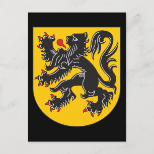 Flanders Coat Of Arms Postcard