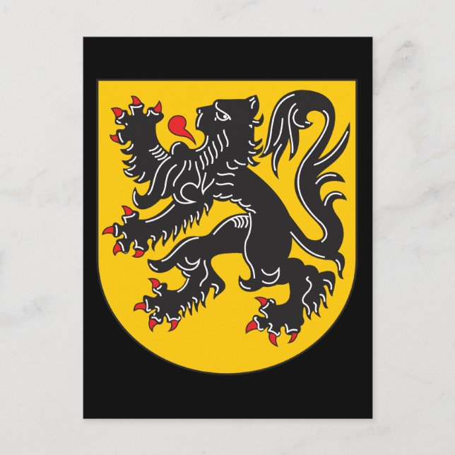 Flanders Coat Of Arms Postcard (Front)