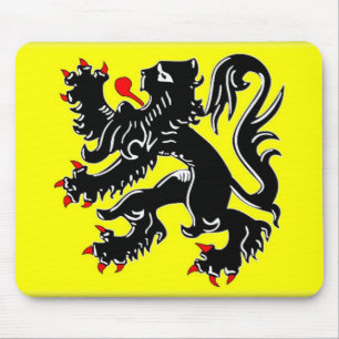 Flanders Flag Mouse Mat