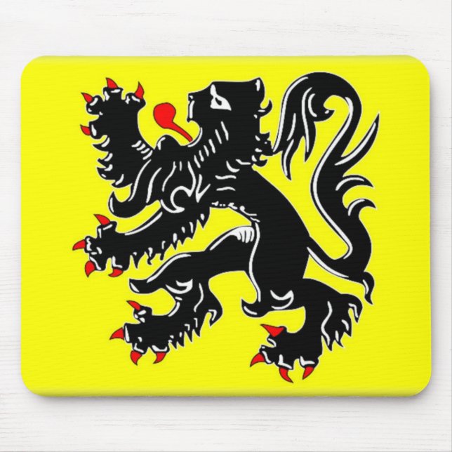Flanders Flag Mouse Mat (Front)