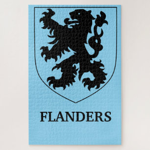 Flanders Lion Graphic Design Art Jigsaw Puzzle