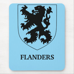 Flanders Lion Graphic Design Art Mouse Mat