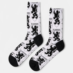 Flanders Lion Graphic Design Art Socks