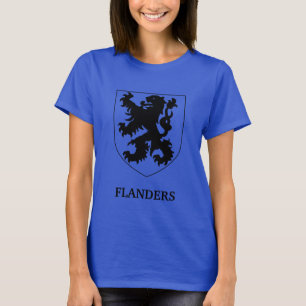 Flanders Lion Graphic Design Art T-Shirt