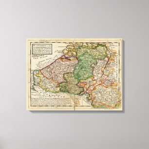 Flanders or the Austrian Netherlands Canvas Print