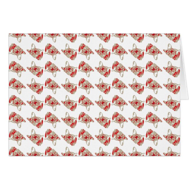 Flanel coloured Bulldog pattern (Front Horizontal)