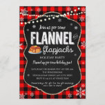 Flannel and Flapjacks Christmas Invitation<br><div class="desc">Red Buffalo Plaid  Christmas Winter Holiday Party Invitation
These cute invites are the perfect way to celebrate the holidays!</div>