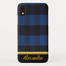 Flannel Buffalo Plaid Blue  lumberjack texture