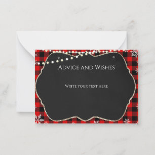 Flannel Christmas Note Card
