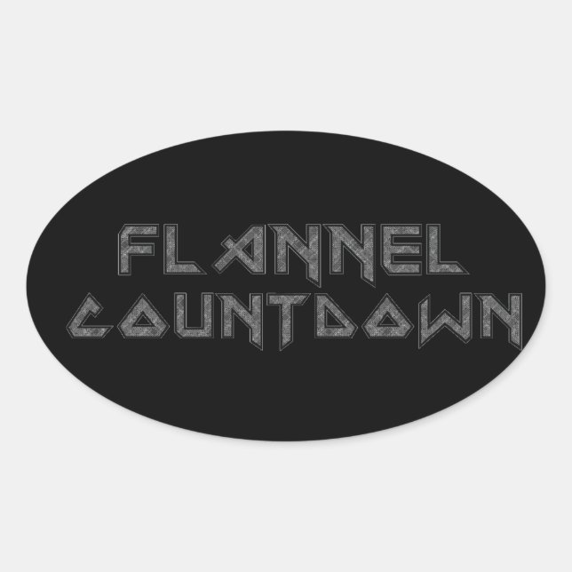 Flannel Countdown Sticker Set (Front)