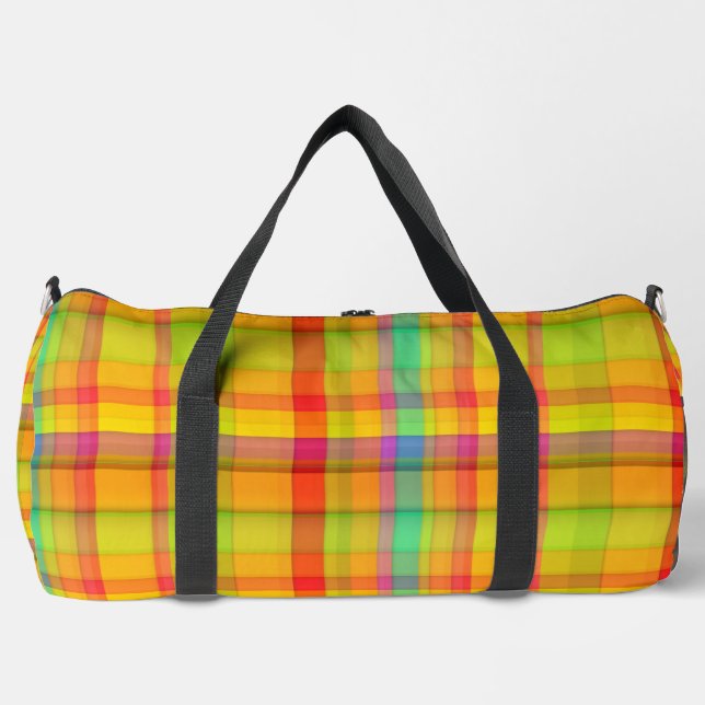 flannel  duffle bag (Front)