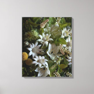 Flannel Flower Velvet Texture Fine Art Canvas Print