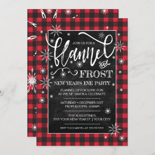 Flannel & Frost New Year's Eve Party Invitation