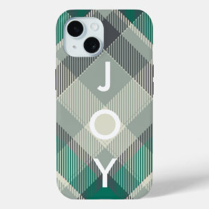 Flannel Gingham Ugly Sweeter Plaid Merry Christmas iPhone 15 Case