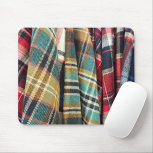 Flannel Plaid Patterns Mouse Mat