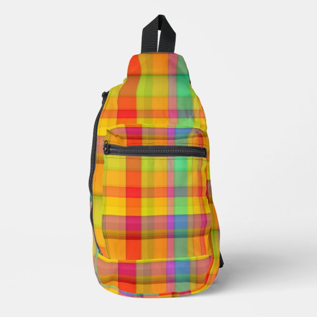 flannel  sling bag (Front)